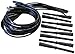 MSD 31523 8.5mm Super Conductor Spark Plug Wire Set (Black, Hemi Tubes)