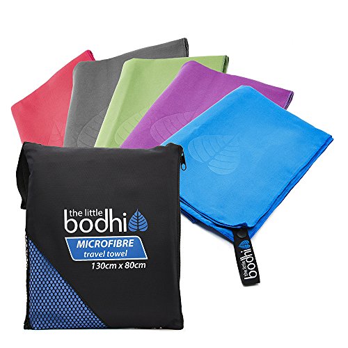 The Little Bodhi - Toalla de Microfibra Azul 130cm x 80cm