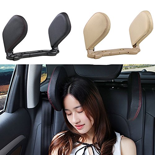 Almohada universal para cabeza y cuello de cuero para auto miniatura 2