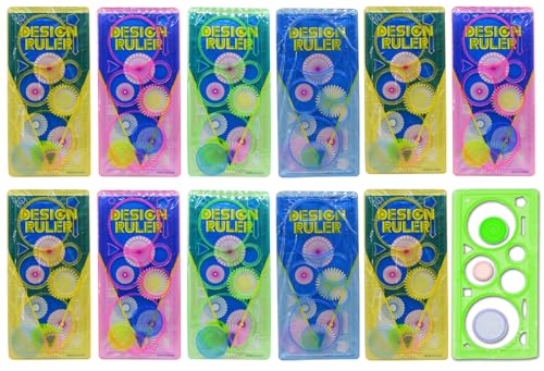 Image of Asera Birthday Return Gifts for Kids Designer Ruler Scale Kids Gift Items Birthday Stationery School Supplies, (Set of 12), Multi Color