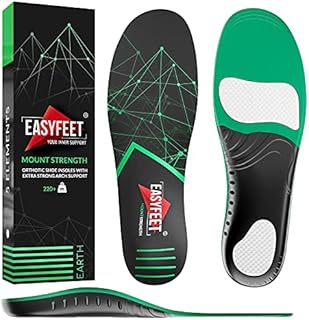 {New 2022} 220+ lbs Plantar Fasciitis Strong Arch Support Insoles Inserts Men Women - Flat Feet - Orthotic Insoles High Arch for Arch Pain - Work Boot Shoe Insole - Heavy Duty Support Pain Relief