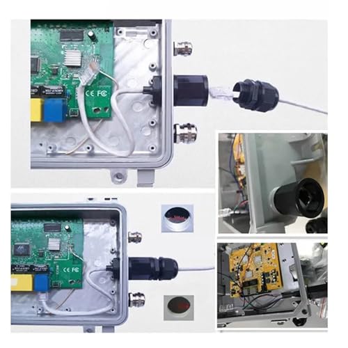 Conector RJ45 M22 para panel: solucione cortes de red con este cable de 25 cm 6