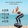 ZELUS Vibration Plate Exercise Machine with Resistance Bands, Vibrating Core Cardio Strength Training Plate for Home Workouts, Exercise Fitness Home Gym Equipment Vibration Machine with Remote