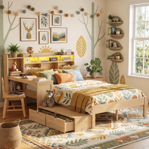 Mirightone Full Size Platform Bed