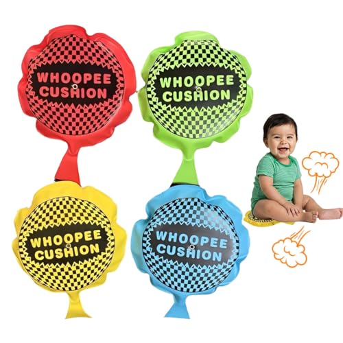 THQAE 4pcs Coussin Peteur Enfant, Coussins Péteur, Farce et Attrape Adulte, Amusement et Farces pour Adultes, Poisson D'avril