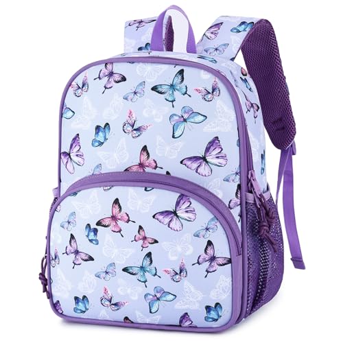 Kasgo Sac à Dos Enfant, Léger Confortable 3-7 Ans Cartable Fille Primaire Maternelle Pique-nique randonnée avec Bande Réfléchissante et Sangle de Poitrine...