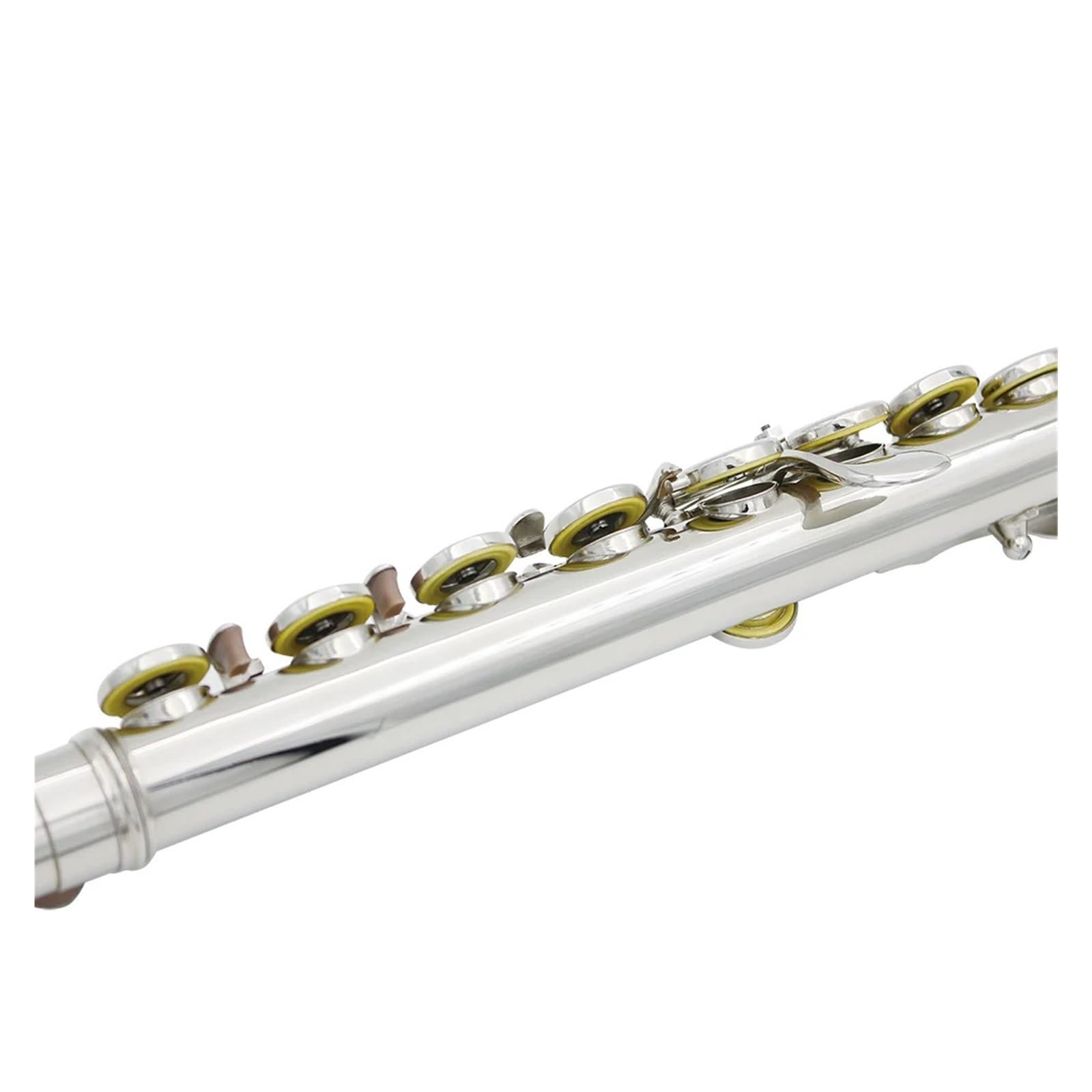 Flauta 16 agujeros abiertos cerrados llave C flauta transversal profesional instrumento Musical de concierto con caja paño de limpieza guantes de palo