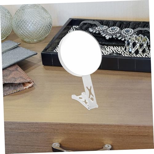 Miroir de poche double face grossissant pour retouches maquillage