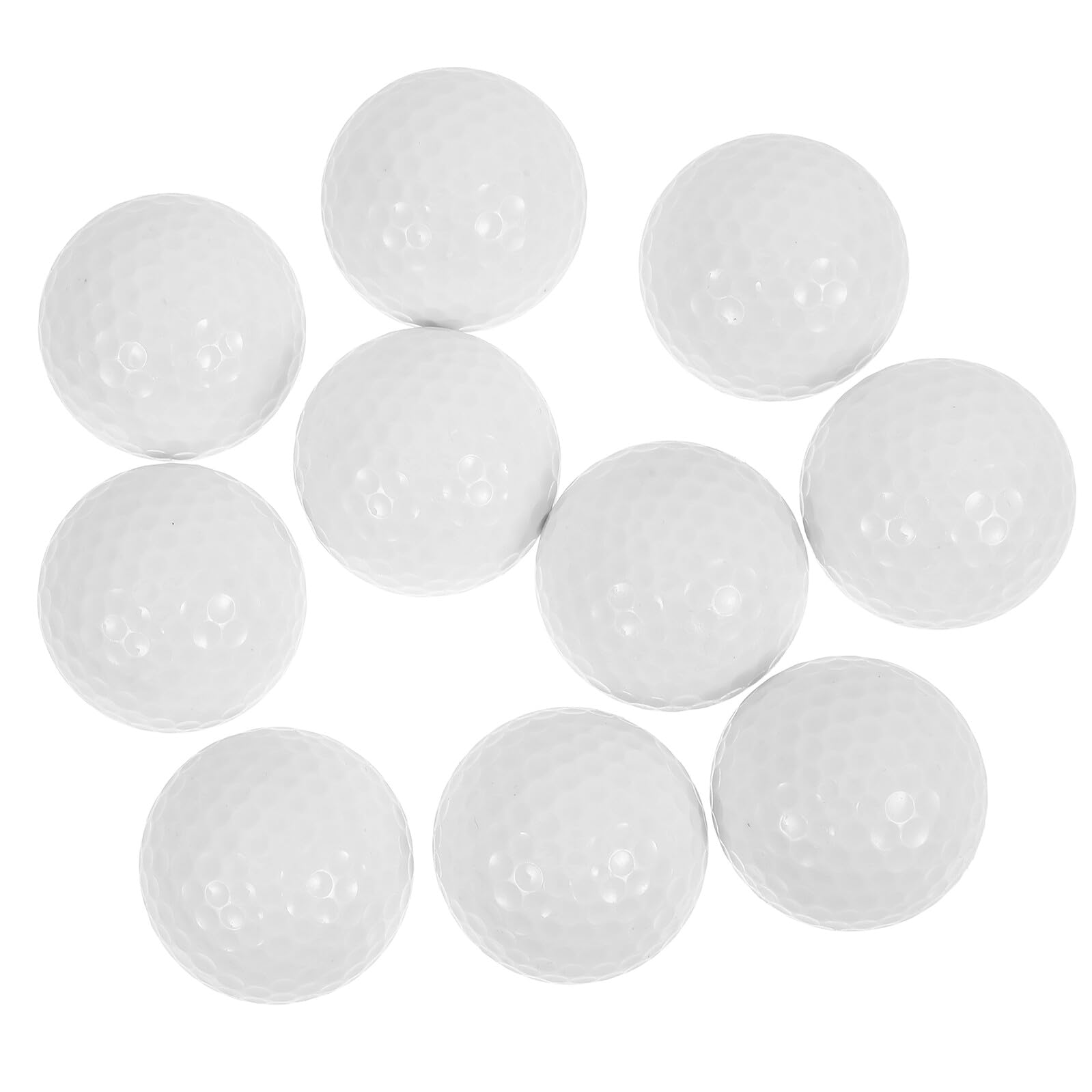 Mikinona 10 Piezas Pelotas de Golf para Práctica Doble Unidades Ligeras Resistentes para Entrenamiento Deportivo Interior y Exterior