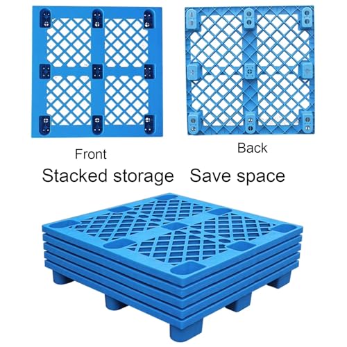 Palette de sol en plastique léger, polyéthylène durable pour présentoir de vente et support de stockage, plate-forme de plateau de palette peu encombrante