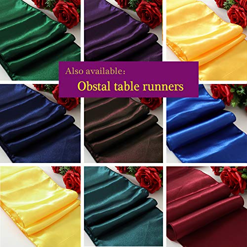 Obstal 210GSM Round Table Cloth, Water Resistance Microfiber Tablecloth, Decorative Fabric Circular Table Cover for Outdoor and Indoor Use (White, 60 Inch Diameter)