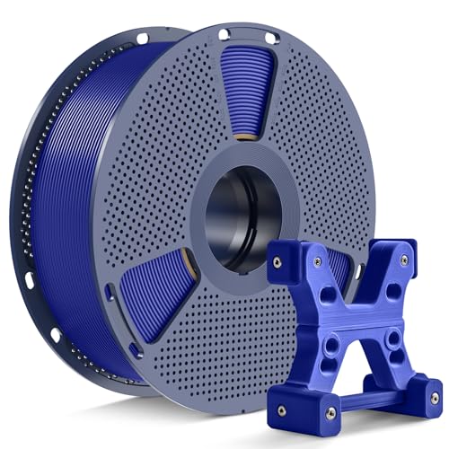 PETG Filament 1.75mm - 1kg(2.2lbs) SUNLU PETG 3D Printer Filament, Reusable Spool Compatible with Bambulab Refill Filament, 1.75mm Dimensional Accuracy +/- 0.02mm, Blue C-petg-1kg-blue