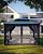 GAOMON Hardtop Gazebo 12'x14' for All Weather, with Double Metal Roof, Aluminum Alloy Frame, Net, and Curtain, Permanent Building of Backyard Luxury for Patio, Deck, Backyard, Lawn, and Garden, Gray