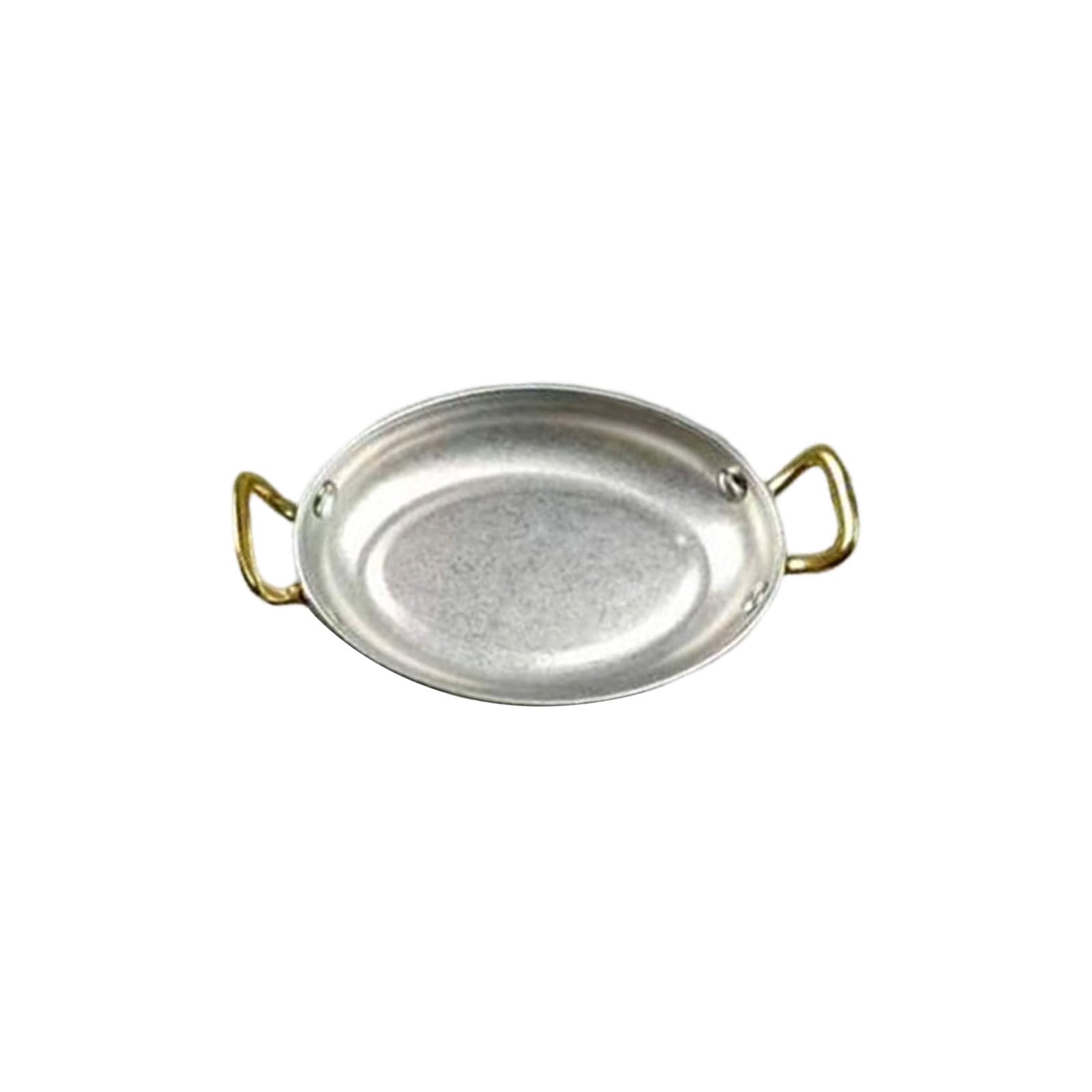 Tsophreniq Retro Nonrust Steel Tray Great for Buffets Parties and Everyday Meals Smooth Finishes Outdoor Meal Platter