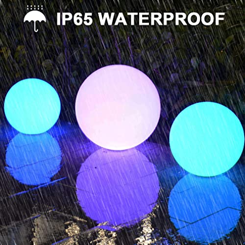 14-Inch Glowing Led Ball Light W/Remote, Rechargeable Dimmable Rgb Color Changing Globe Orb Light Mood Lamp Modern Floor Lamp Great Decoration For Home Garden Patio Club Party Decorative Lighting #TOP3