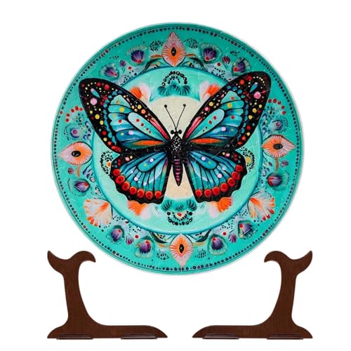 Puzzle assiette déco cuisine et salon pour une ambiance chaleureuse sur buffet