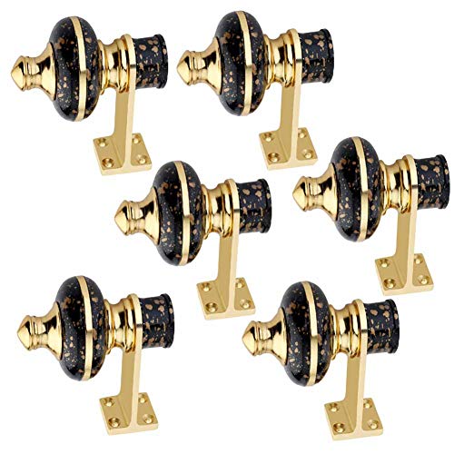 Buy GROWNIX Curtain Brackets Finials Pack of 6 pcs (Finials 3 Pair