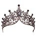 Kronen für Frauen, Vofler Schwarz Tiaras - Barock Hexe Böse Königin Kostüm Mittelalter Renaissance Kristall Stirnband für Braut Prinzessin Mädchen Geburtstag Cosplay Party Hochzeit Prom Festzug Hochzeit günstig Kaufen-Kronen für Frauen, Vofler Schwarz Tiaras - Barock Hexe Böse Königin Kostüm Mittelalter Renaissance Kristall Stirnband für Braut Prinzessin Mädchen Geburtstag Cosplay Party Hochzeit Prom Festzug