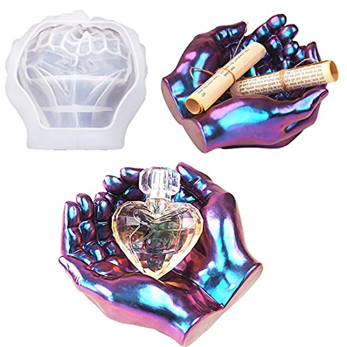 Ashtray Mold for Resin, Resin Molds, Resin Ashtray Mold, Resin Jewelry Molds, Silicone Molds for Resin Casting, Ashtray Resin Molds, Silicone Molds Jewelry, Storage Box Hand Mold Shape Resin Molds