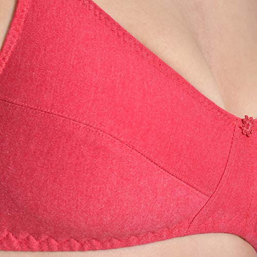 Image of Aimly Women's Cotton Non-Padded Non-Wired Solid Multicolor Bra Combo Pack of 6