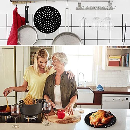 2 Stück wiederverwendbare Airfryer-Einlagen – Antihaft-Airfryer-Matten aus Silikon | Airfryer-Zubehör für Cosori 3,7 Qt, Instant Vortex, Ninja, Nuwave, Power XL und mehr | BPA-frei_voghion.com