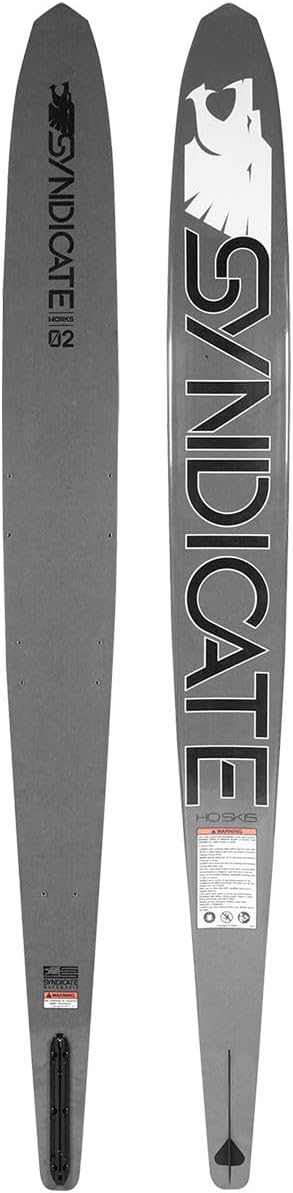 HO Syndicate Works 02 Slalom Waterskis Silver/Black Large