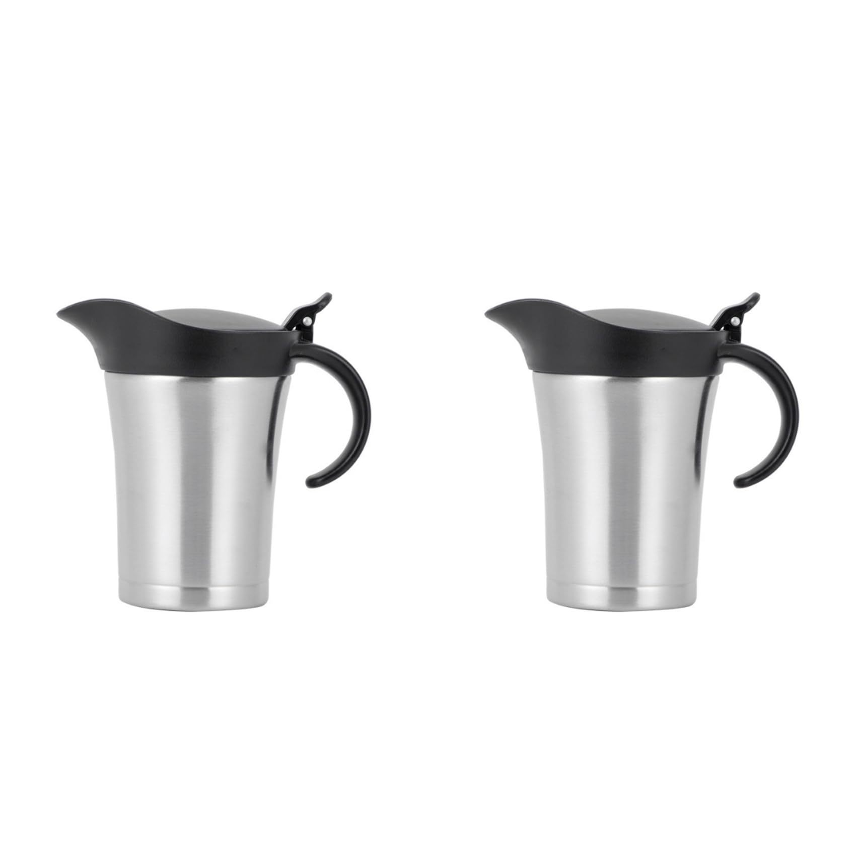 Hndhbfgrt 2X Double Insulated Gravy Boat, Stainless Steel Gravy Sauce Jug with Lid, Ideal Gravy Warmer Pitcher 750ML