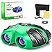 LESGOT! Binocolo Compatto,Gadget Compleanno Bambini Cannocchiale Bambini Regali per Bambini 3-10 Anni Giocattoli per Bambini 3-10 Anni Regali Ragazzi 9-14 Anni Giochi per Ragazzi di 9-14 Anni Verde