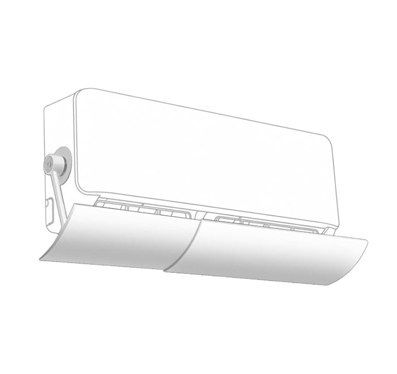 Retractable Air Conditioner Deflector Telescopic Anti-Wind Baffles Anti Direct Blowing