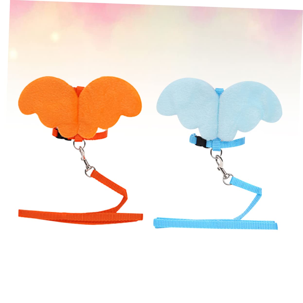 Mipcase 1pc Pet Harness Breathable Angel Shape Design Chest Strap for Cats Lightweight and Comfortable Vest Easy to Durable Pet Supplies