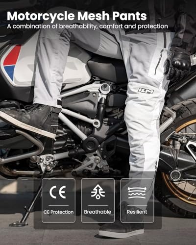 ILM Mesh Motorcycle Pants with CE Armor