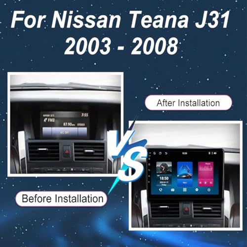 Pantalla de Coche para Nissan Teana J31 con Carplay inalámbrico y Mirror Link 2