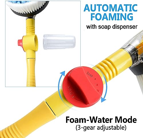 Wjvv AUTO ROTATING RETRACTABLE CAR WASH BRUSH 2023 New Self-Spinning Car Wash Mops thumb #3