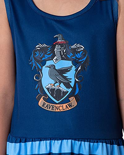 Harry Potter Girls All Houses Crest Logo Tank Stripe Accent Pajama Nightgown3