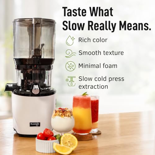 Image of Kuvings AUTO10 Cold Press Juicer Machine, Hands-Free, 100 oz, Silver
