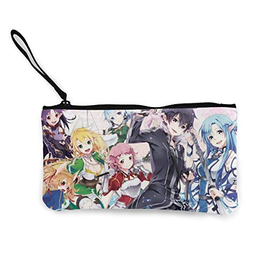 Preisvergleich Produktbild Japanische Anime Style Leinwand Münzgeldbörse Reißverschluss Tasche Kosmetik Make-up Taschen Handytasche mit Griff Multifunktion Reise Kosmetik Tasche Brieftasche Taschen Brieftaschen Geldbörsen