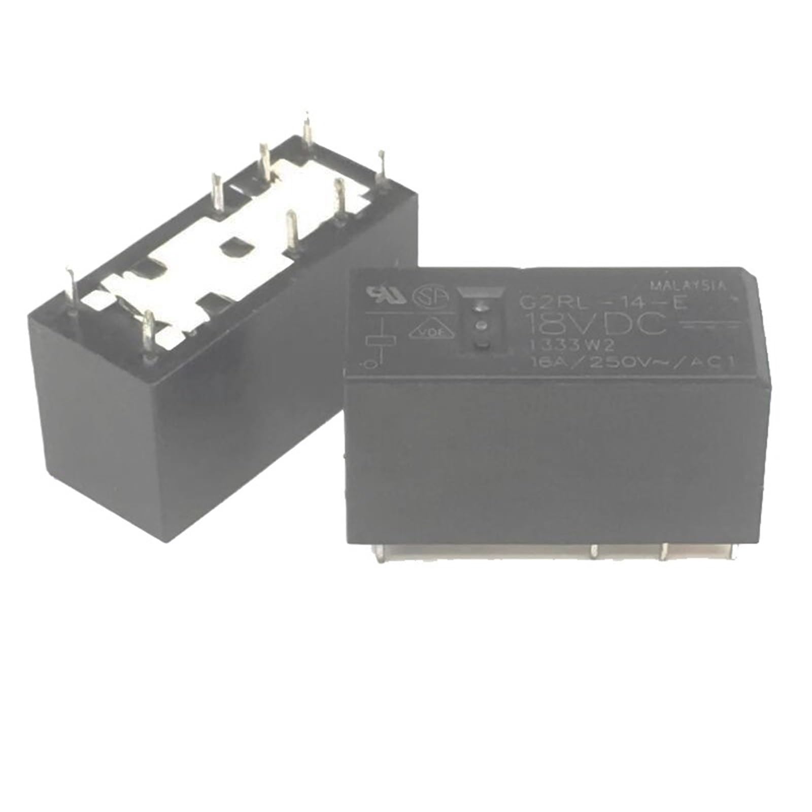 Relais 8 broches G2RL-14-E 18V CC 16A composant électronique