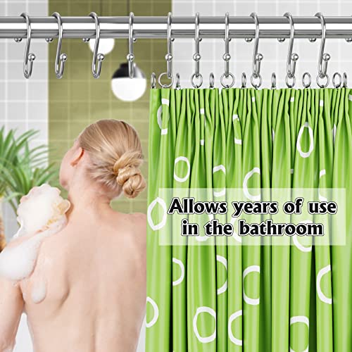 15 Pcs Silver Shower Curtain Hooks Metal Shower Curtain Rings Shower Hooks For Shower Curtain Inside Shower Kitchen Bathroom S Hooks #TOP3