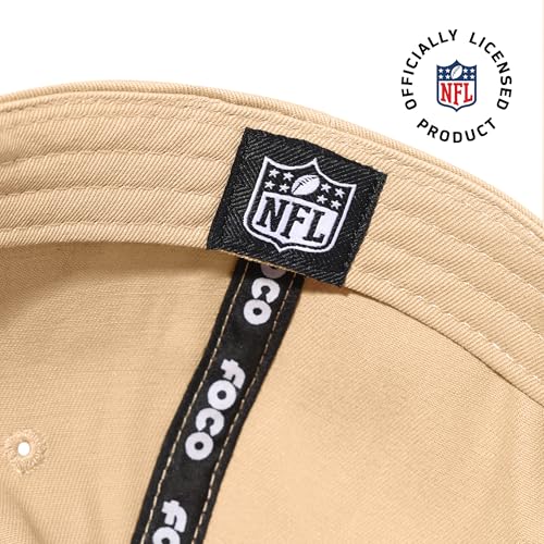 FOCO Men's Atlanta Falcons Cap NFL Team Logo Signature Bars Marquee RF Hat, Khaki - Image 5