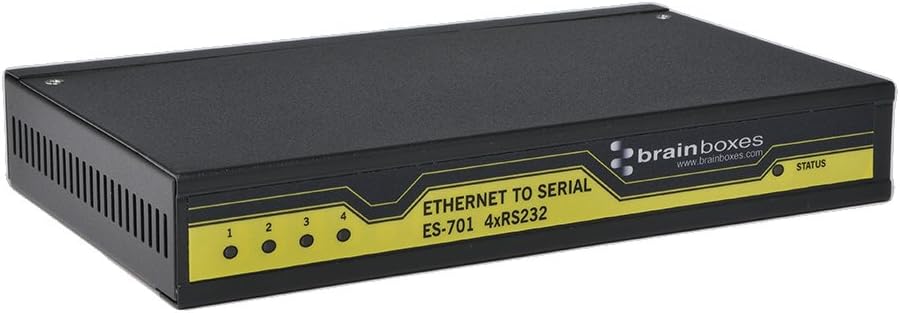 4 Port RS232 Ethernet to Serial Adapter