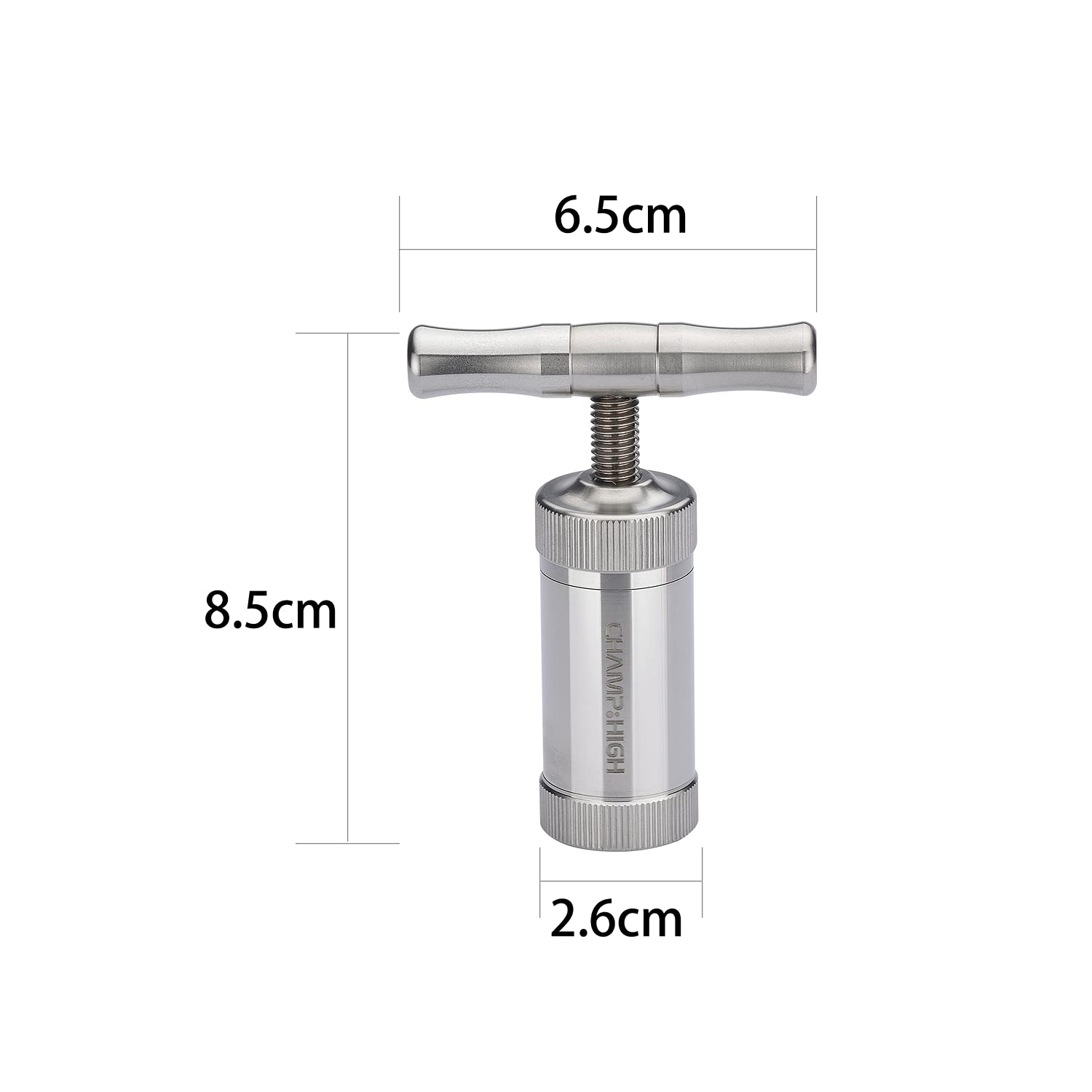 Compressore per polline in acciaio inossidabile, estrattore di polline, spremiagrumi, compressore, compressore di spezie, tabacco e erbe aromatiche – Acciaio inossidabile