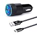 USB Typc C Car Charger,HUHUTA Dual Port Car Charger with 6ft USB C Charger Cable Replacement for Samsung Galaxy S10 S9 S8 Plus, LG G8 G7 V40 V50 ThinQ, Google Pixel 3a/3a XL 2 3 XL, Moto Z4 X4 G7