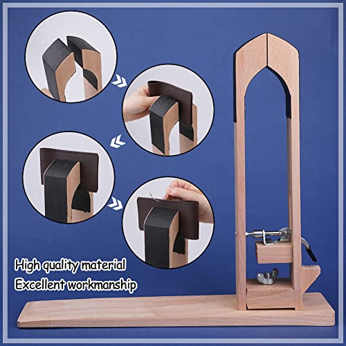 Image of Lunarm Stitching Pony Leather Stitching Pony Table Desktop Working Clamp | Beech Hardwood Stitching Pony for Leather Working Leathercraft, DIY Projects, Shoe Repair, Harness /Saddlery Work