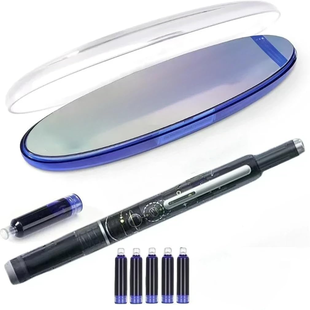 Retractable Fountain Pen Ink cartridges Fountain Pen refillable for Writing Fountains pens Ink Fountains pens Includes 5 cartridges (C, One Size)