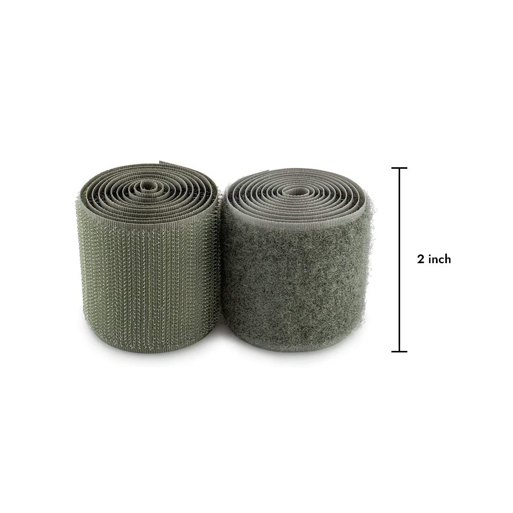 Juego de cierres de gancho y bucle para coser cinta de velcro – 1 Yd. x 2 cm