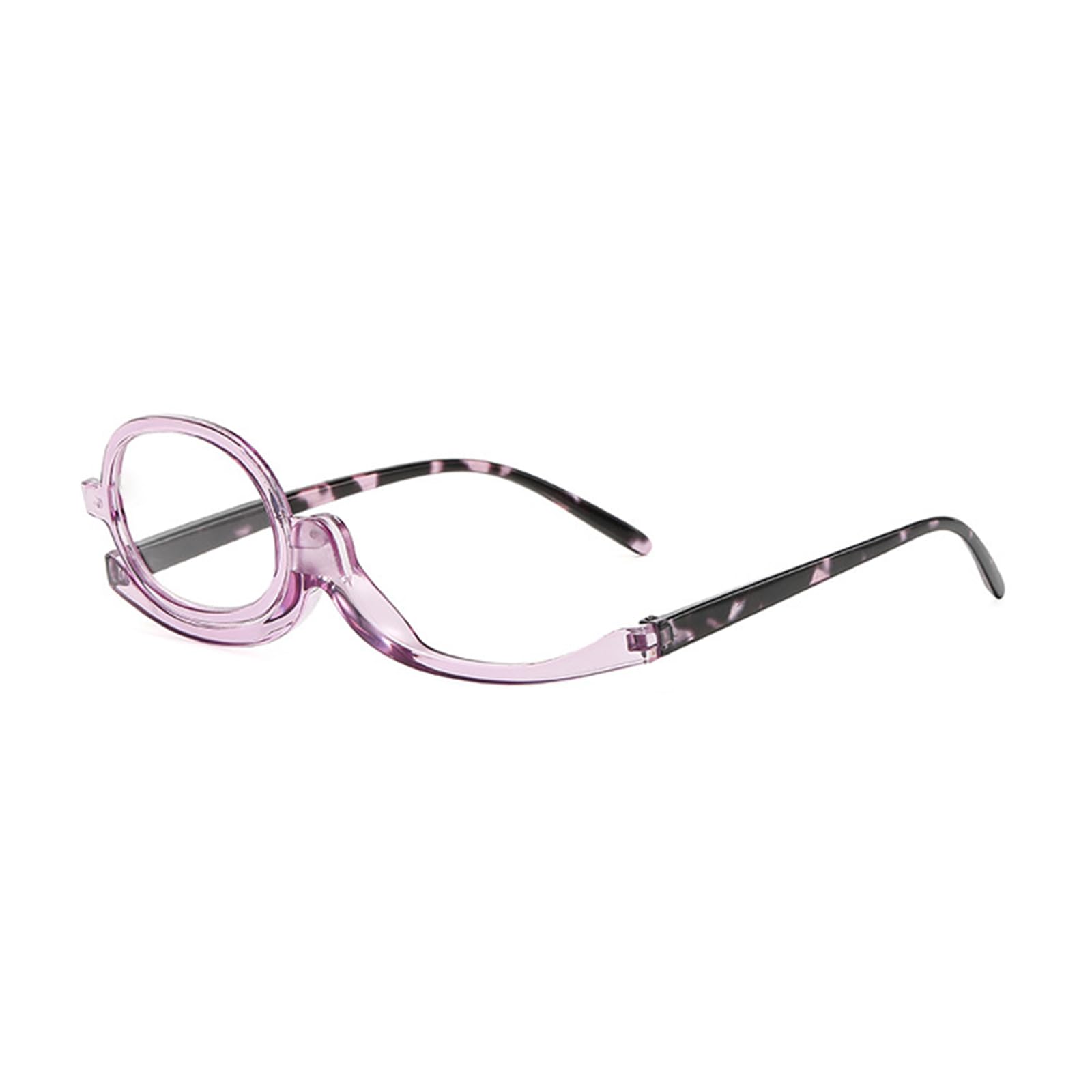 Occhiale Monolente per il Trucco Occhiali da Trucco Rotanti e Pieghevoli Occhiali per Truccarsi Donna Occhiali da Lettura per Trucco Occhiali per il Make Up con Lente Reversibile,+2.50