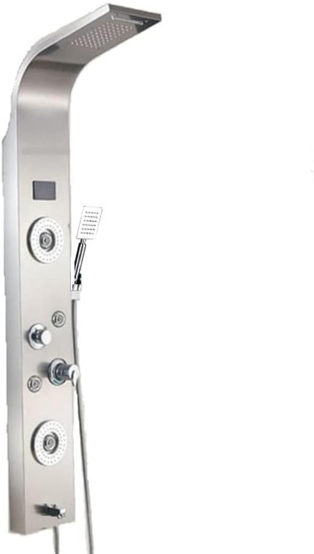 ProssimaGen Luxurious Shower Panel Rainfall Shower, Body Massage Spray Handheld Shower,Wall Mount Easy Connect Shower Panel Kit, Luxury Shower Panel 5 in One Tower Systems (chrome) (B0CZJWL7BM) Amazon Price History, Amazon Price Tracker