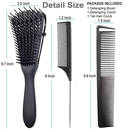 Set di spazzole per capelli districante, Hair