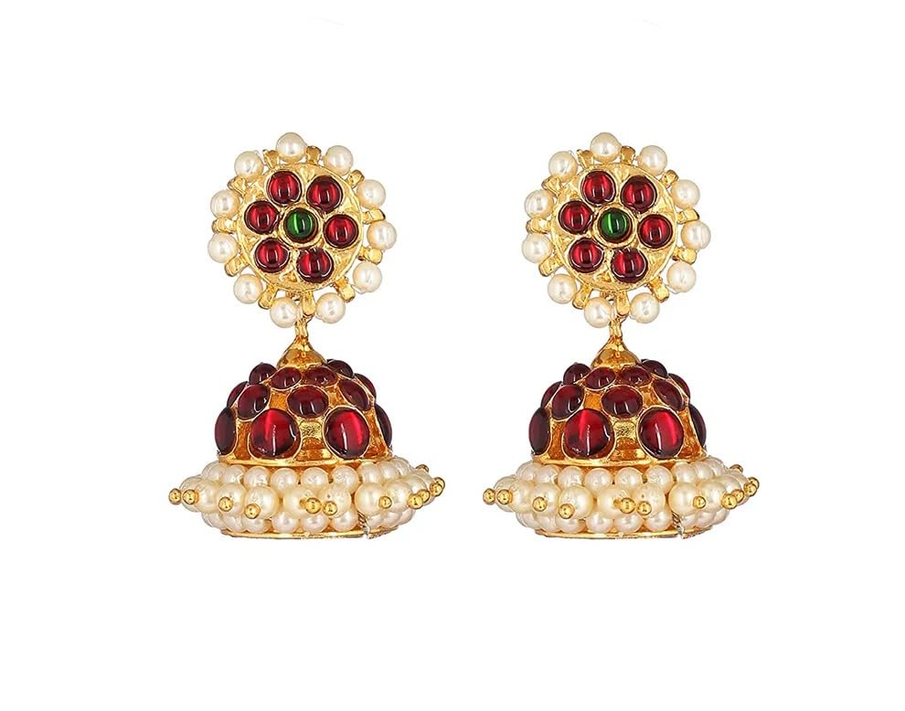 Bharatnatyam Kemp Temple Indian Jewely Earrings. Kuchipudi, Perties. Engagement,Weddings, Birthdays, Classical,Dance Jewelry.(DR: 001) (B0DDCMTZ9Y) Amazon Price History, Amazon Price Tracker