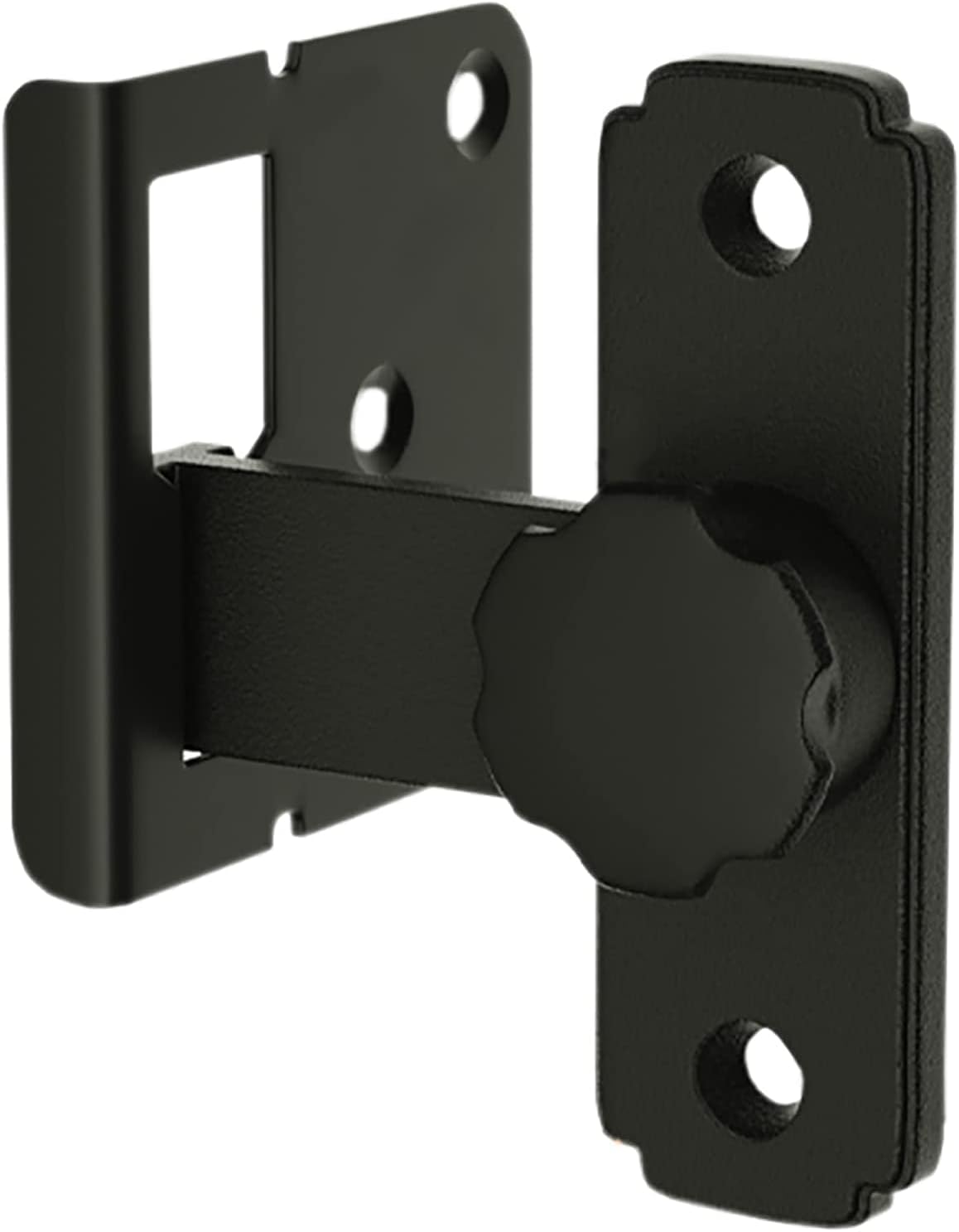 Kuayeocf Black Latch， Latch，Bolt Lock Gate Bolt Door Lock Latch, Suitable For Barn, Closet, Household, Bathroom, Latch(Black)(Black)